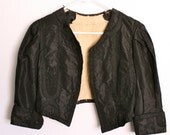 Vintage Handmade Victorian Steampunk Black Bolero