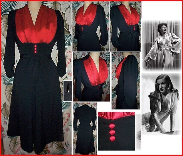 Custom Fit Ssssmoldering, Sexy 1940s Shapley and Feminine Jazz Dress...