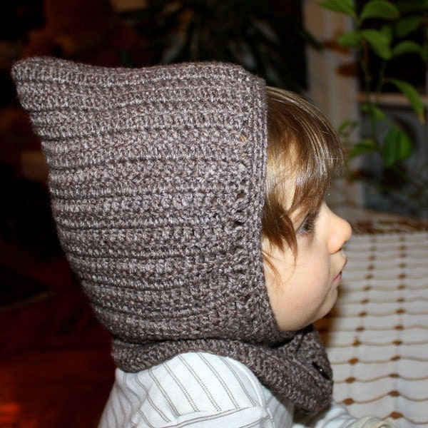 Instant download - Hat Crochet PATTERN (pdf file) - Hat - hoodie