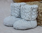 Instant download - Baby Booties Crochet PATTERN (pdf file) - Baby Autumn Cable Boots
