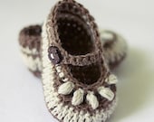 Instant download - Crochet PATTERN (pdf file) - Chocolate Baby Booties