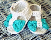 Instant download - Baby Booties Crochet PATTERN (pdf file) - Foulard Baby Sandals