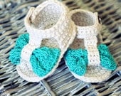 Instant download - Crochet PATTERN for baby booties (pdf file) - Foulard Baby Sandals
