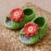 Instant download - Crochet PATTERN for baby booties (pdf file) - Cross Strap Baby Sandals