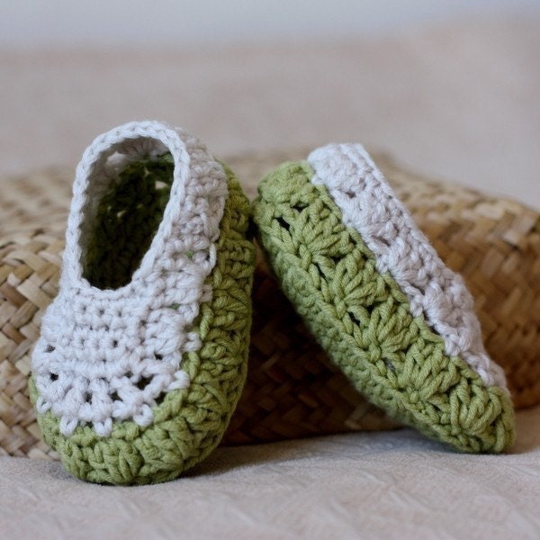 Instant download - Crochet PATTERN Baby Booties (pdf file) - Sorrento Slippers
