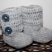 Instant download - Crochet PATTERN for baby booties (pdf file) - Baby Ankle Boots