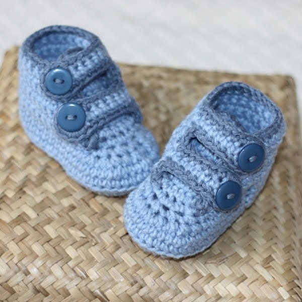 Instant download - baby Booties Crochet PATTERN (pdf file) - Baby Strap Shoes