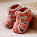 Instant download - Crochet PATTERN (pdf file) - Double Sole Baby Sandals