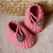 Instant download - Crochet PATTERN (pdf file) - Pretty in Pink Baby Booties
