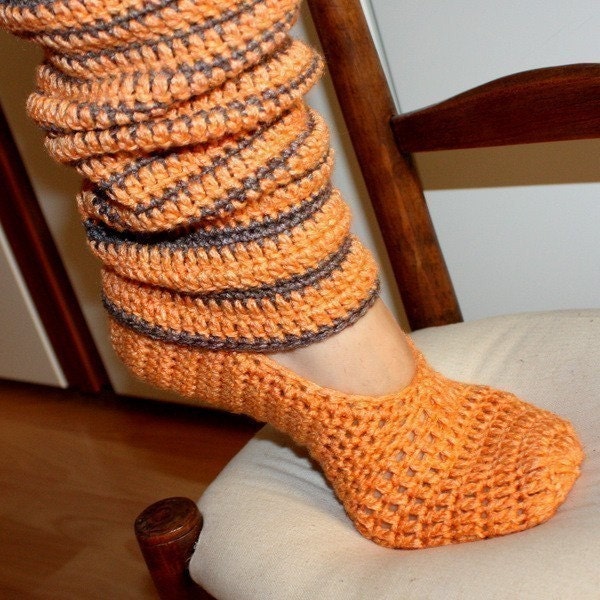 Instant download - Crochet PATTERN (pdf file) - Basic Slippers with Leg Warmers