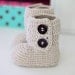 Instant download - Crochet PATTERN for booties (pdf file) - Toddler Ankle Boots