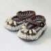Instant download - Baby Booties Crochet PATTERN (pdf file) - Chocolate Baby Booties