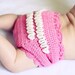 Instant download - Crochet PATTERN (pdf file) - Girly Ruffle Pants - diaper cover