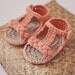 Instant download - Baby Booties Crochet PATTERN (pdf file) - Braided Gladiator Sandals