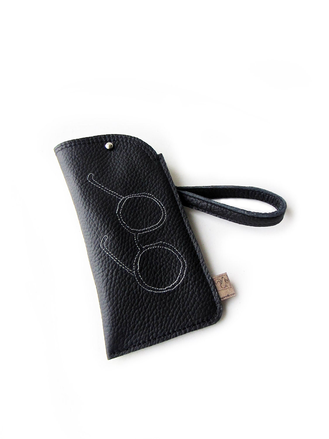 leather glasses case black glasses purse