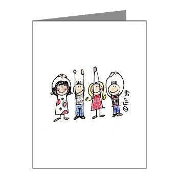 O-H-I-O Cuties OSU Buckeye Pride Cards - Set of 3 Note Cards - This is the very last set of these