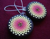 pink sunrise earrings