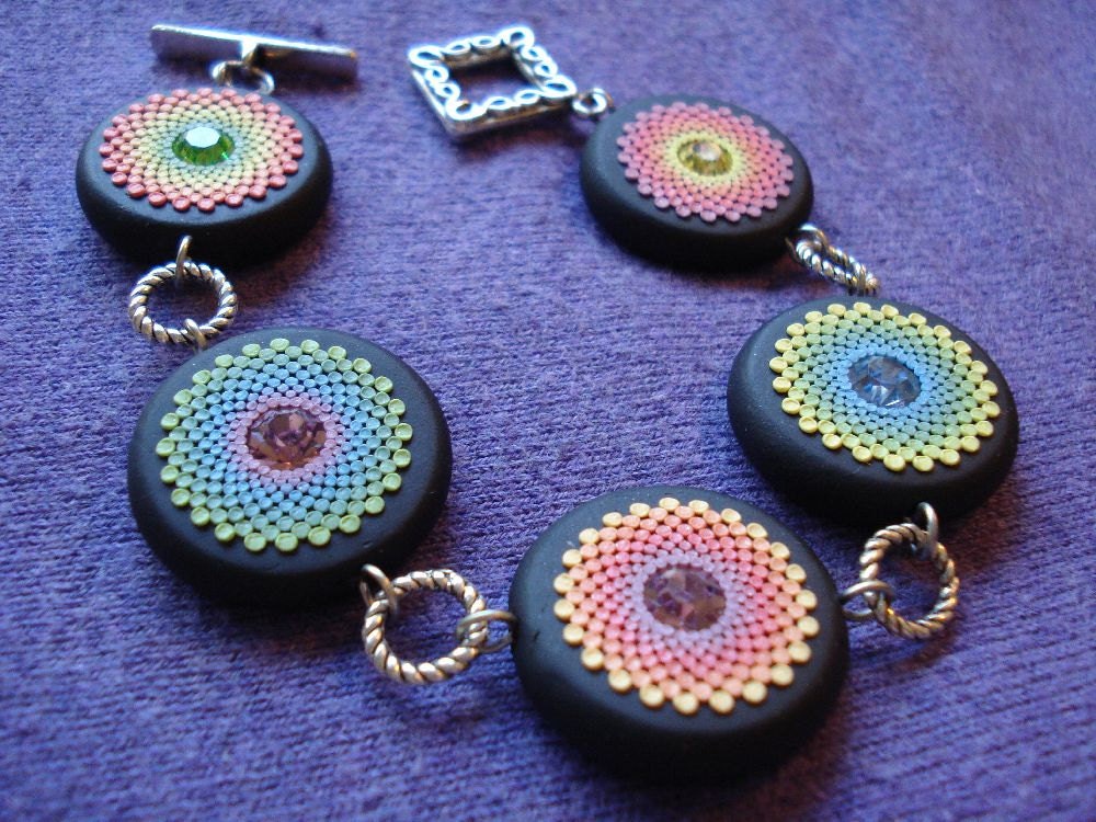 pastel rainbow bracelet