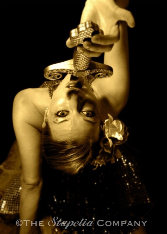 Penelope the Sword Swallower Art Photo Print Circus Set Number 2