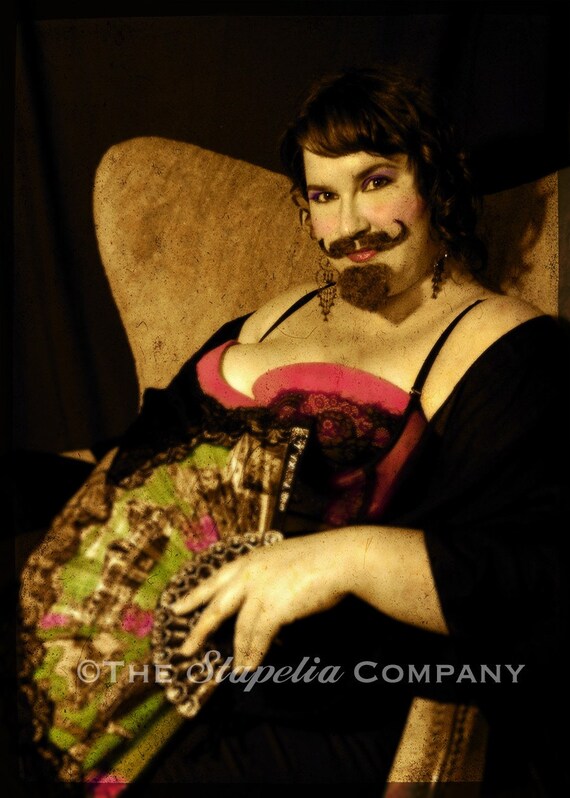 Hortensia Bearded Lady Art Photo Print Circus Set