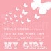 My Girl Art Print Set - 8x10 - Archival Giclee Art Prints for Nursery / Child's Room - Custom Match colors to your room
