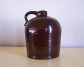 Antique Whiskey Jug Brown 9 and a Half Inches