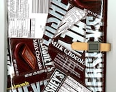 Journal from Repurposed Hershey Bars Wrappers