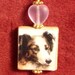 Border Collie Scrabble Tile Earrings