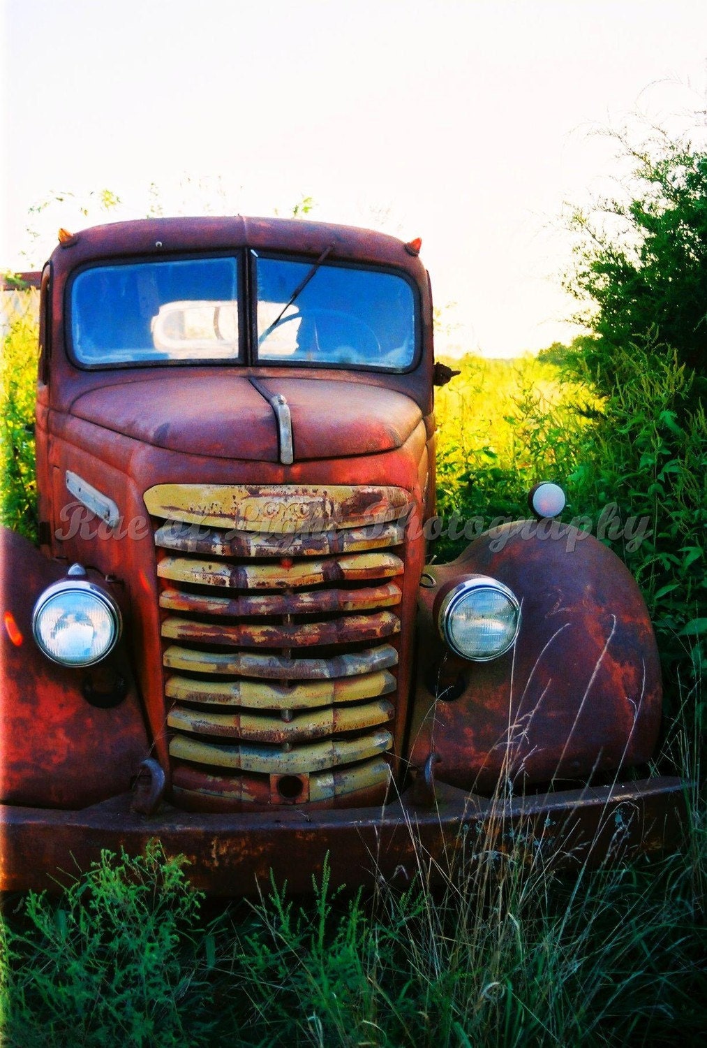 Large 16x24 Etsy Original Photography Art Christmas Print -Traveling by GMC Truck