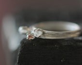 Clear Herkimer Diamond Ring Ready to ship size 6