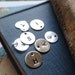 ADD A Hand stamped letter charm to any design in the shop, Gold or silver, Choose a custom hand stamped initial