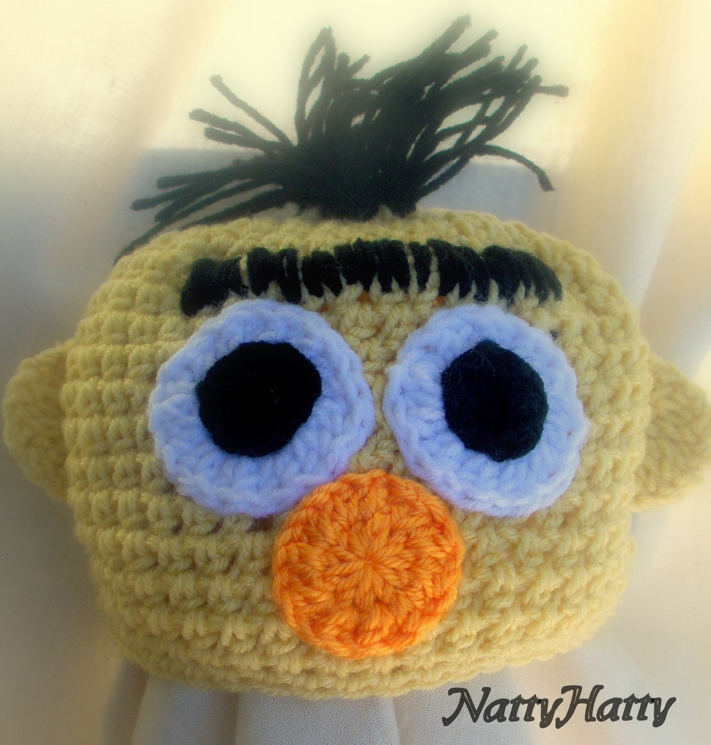 COoKiE MoNsTeR Sesame Street Handmade crochet Hat newborn to 5 years old