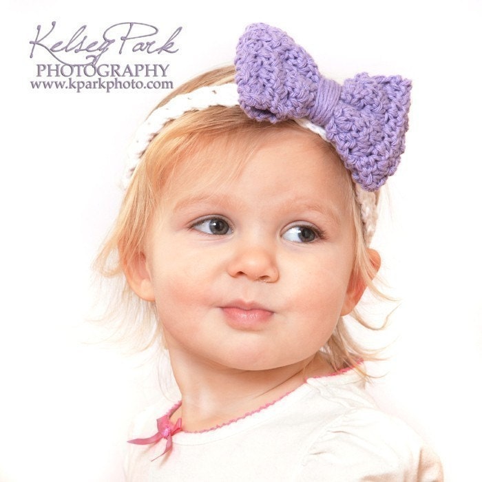 Instant Download - Crochet Pattern - Headband, Flowers, Bows (All sizes)
