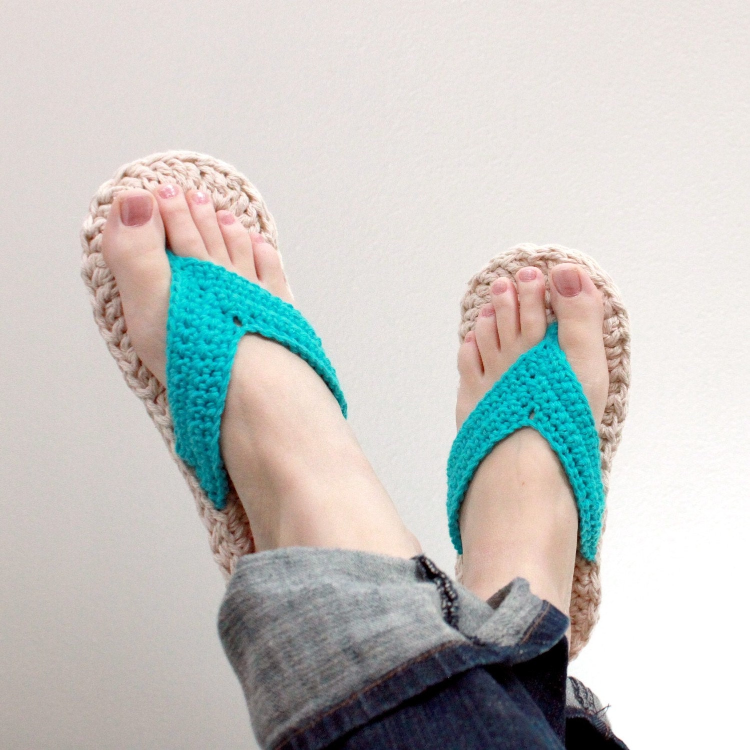 Instant Download - Crochet Pattern - Flip Flops (Child to Adult sizes 3-10)
