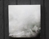 Clouds, Sky,Photography, Art, Limited Edition Encaustic Photograph Mounted on Panel, 6"
