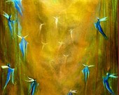 Modern fine art print angels abstract contemporary art leearte - Carol Lee Art Studio