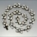 Deco Rhinestone Necklace Geometric Crystal Vintage 1940s Costume Bridal Wedding Jewelry