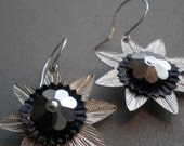 Silver Starflower Earrings