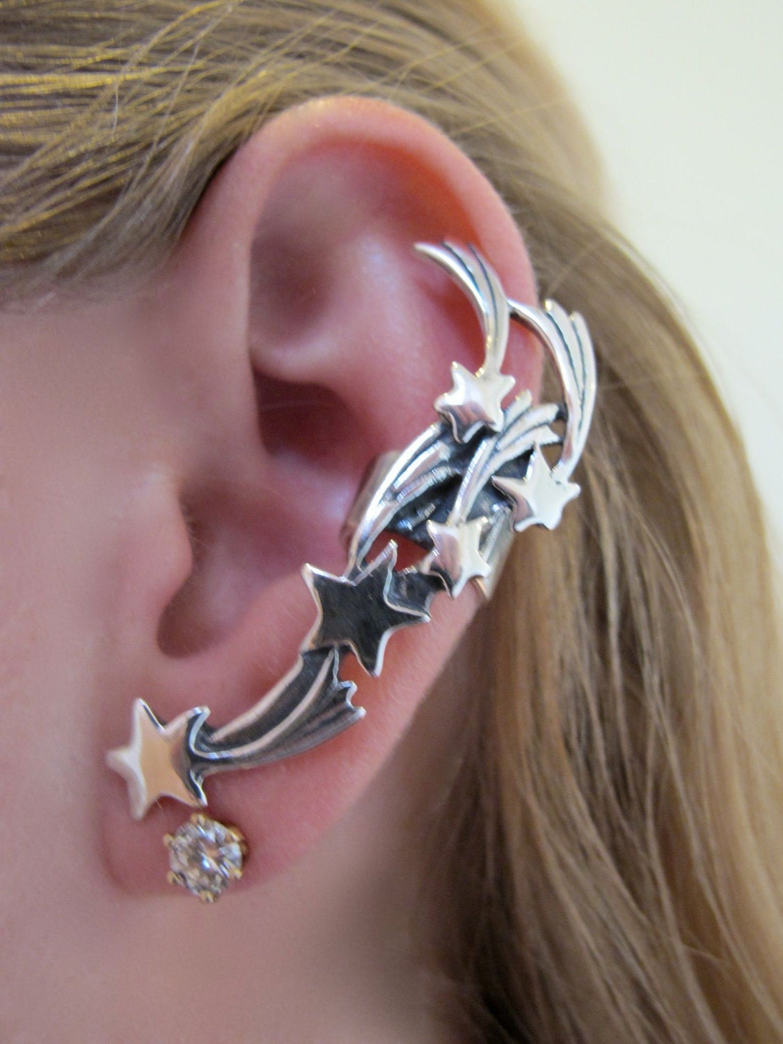 Silver Comet Ear Cuff