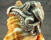 Silver Octopus Ring