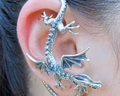 Silver Dragon Sentry Ear Wrap