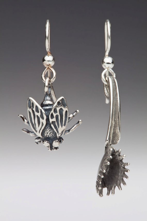 Fly and Flytrap Earrings
