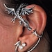 Silver Dragon Guardian Ear Wrap