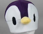Purple Penguin Fleece Hat