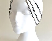 7 StRanD GunMeTaL BoHo BoHemiaN HiPPie GypSy CoiN DiSc HeaD PieCe DreSs BaND . One Size .