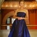 Vintage 1980s Dress wiggle french silk taffeta 40s Givenchy inspired designer