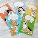 Convo Corgi Flat Notecards - Eco-friendly Set of 5 - Jumbo Size