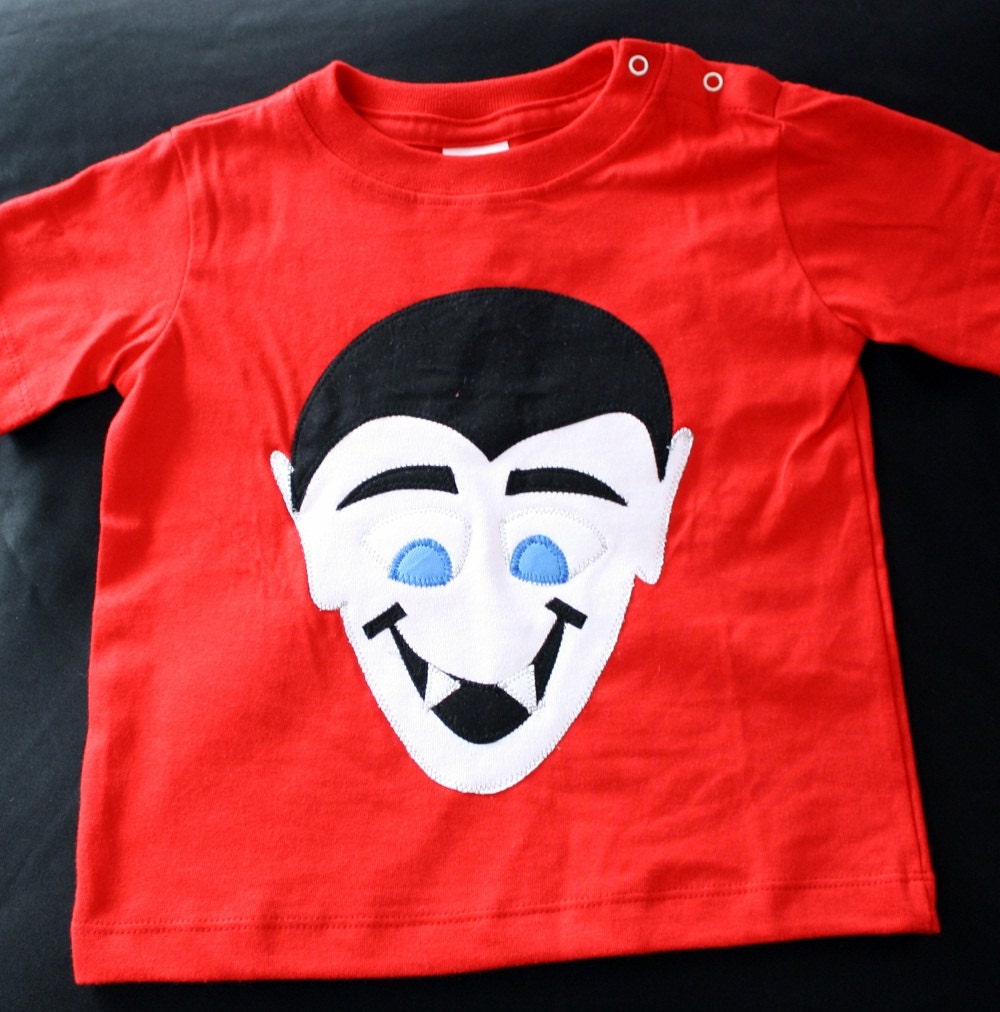 Vampire/Dracula Inspired Shirt--In stock and ready to ship--size 18 months short sleeve shirt and ON SALE
