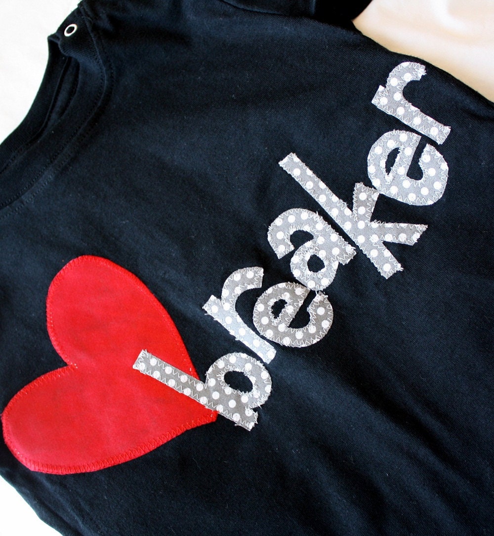 Your Little Heartbreaker 2012 Valentine's Shirt--available in short or long sleeves, tank and bodysuit styles
