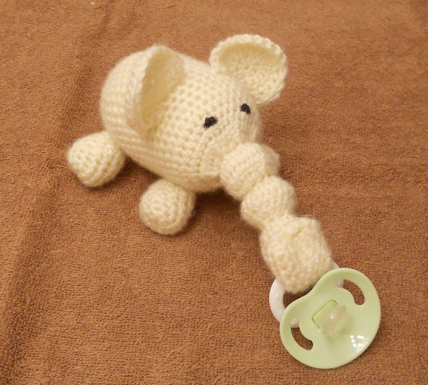 Elephant Pacifier Holder